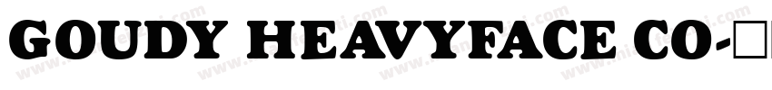 GOUDY HEAVYFACE CO字体转换